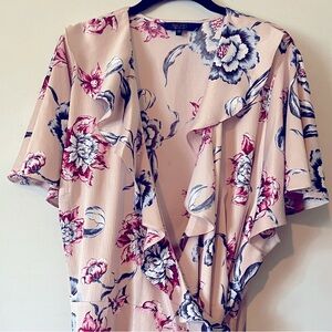 Racheal Roy Satin wrap shirt